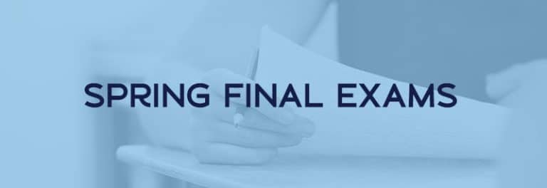 Spring Final Exam Schedule